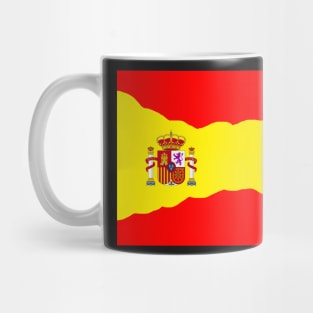 Curving Spanish flag Mug
